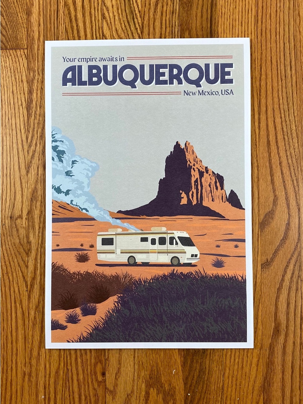 Vintage Inspired Breaking Bad Travel Poster (Visit Albuquerque)